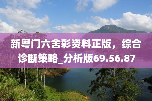 新粤门六舍彩资料正版，综合诊断策略_分析版69.56.87