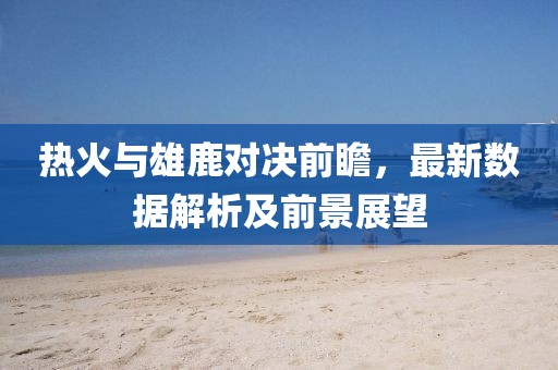 热火与雄鹿对决前瞻，最新数据解析及前景展望