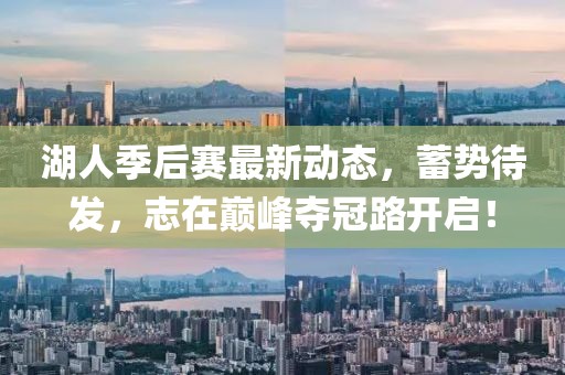 湖人季后赛最新动态，蓄势待发，志在巅峰夺冠路开启！