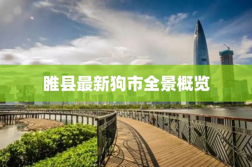 睢县最新狗市全景概览