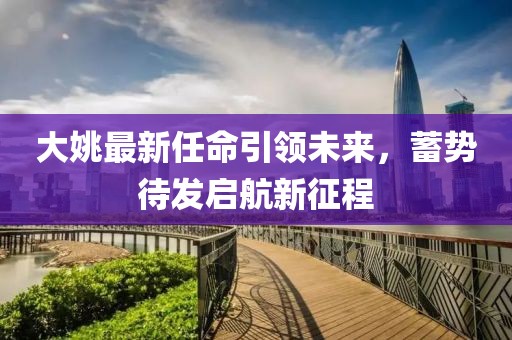大姚最新任命引领未来，蓄势待发启航新征程