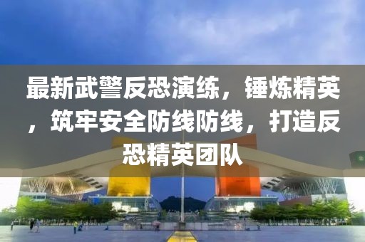 最新武警反恐演练，锤炼精英，筑牢安全防线防线，打造反恐精英团队