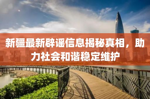 新疆最新辟谣信息揭秘真相，助力社会和谐稳定维护