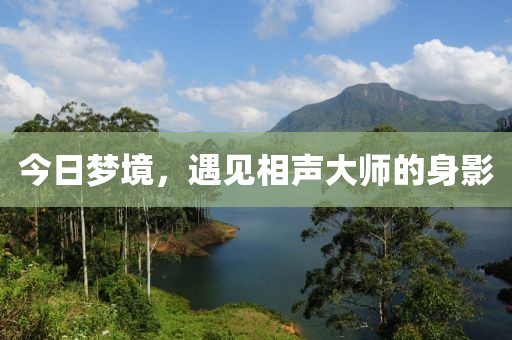 今日梦境，遇见相声大师的身影