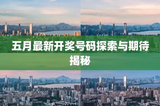 五月最新开奖号码探索与期待揭秘