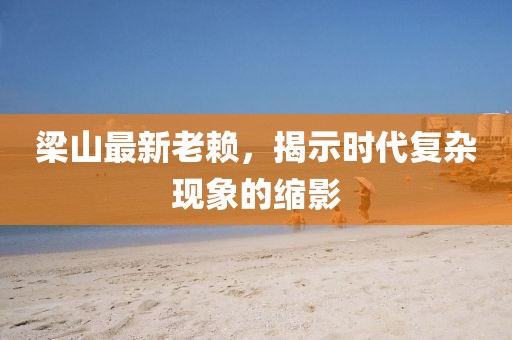 梁山最新老赖，揭示时代复杂现象的缩影