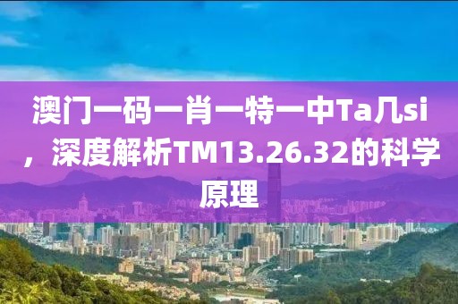 澳门一码一肖一特一中Ta几si，深度解析TM13.26.32的科学原理