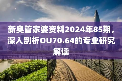 新奥管家婆资料2024年85期，深入剖析OU70.64的专业研究解读