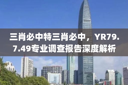三肖必中特三肖必中，YR79.7.49专业调查报告深度解析