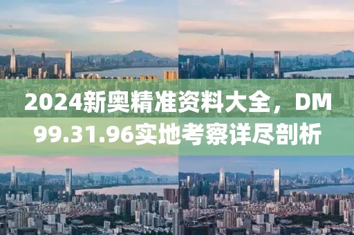 2024新奥精准资料大全，DM99.31.96实地考察详尽剖析