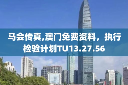 马会传真,澳门免费资料，执行检验计划TU13.27.56