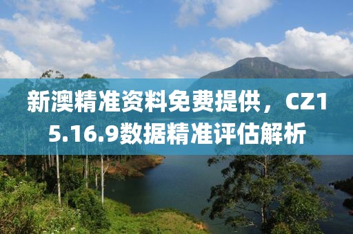 新澳精准资料免费提供，CZ15.16.9数据精准评估解析